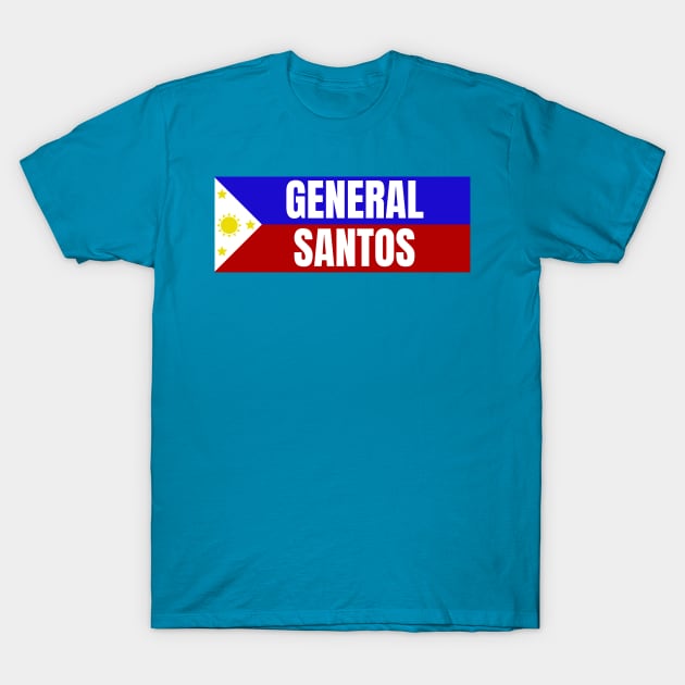 General Santos City in Philippines Flag T-Shirt by aybe7elf